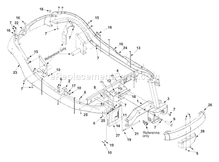 Page G Diagram and Parts List for 13A-344-701 2004 Yard Man Lawn Tractor